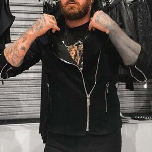 Foxblood Shop Denim Moto Jacket